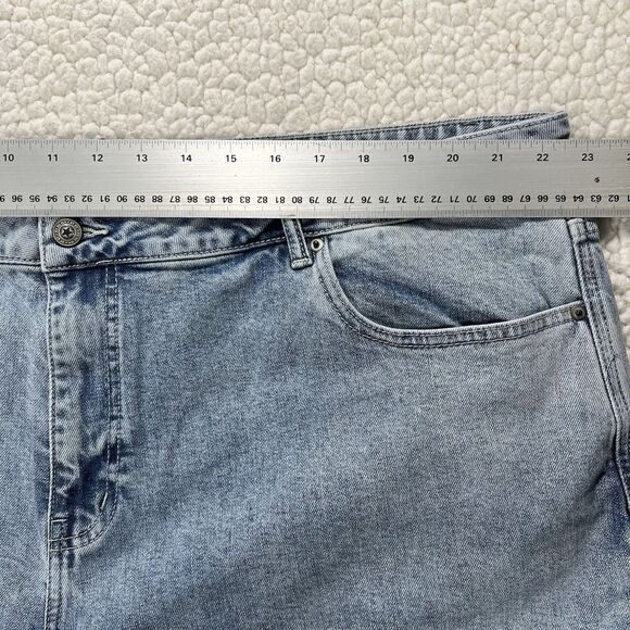 Princess Polly Britta Jeans NWT Women’s 18 Blue Mid Rise Straight Leg - Picture 9 of 12